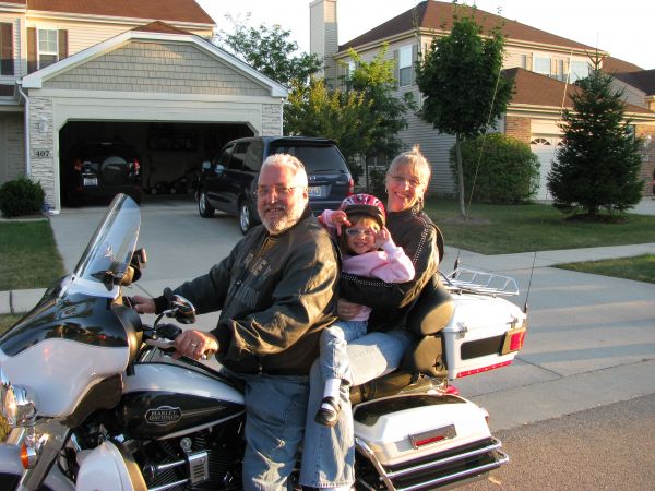 Taking grandaughter and Jan for a ride