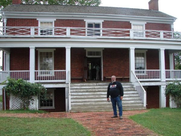 Outside a famous house at Appomatix