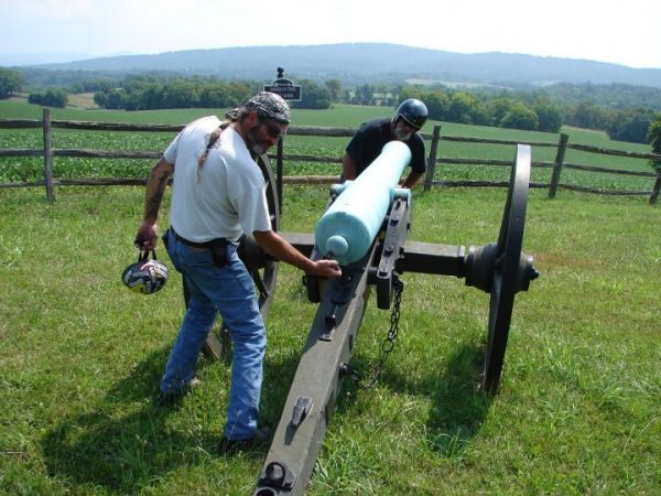 at Antietam battlefield