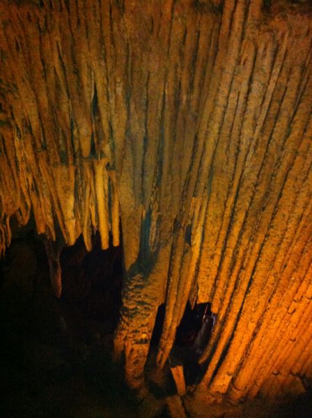 Inside the caves