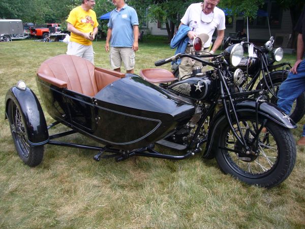 Police Indian with side car