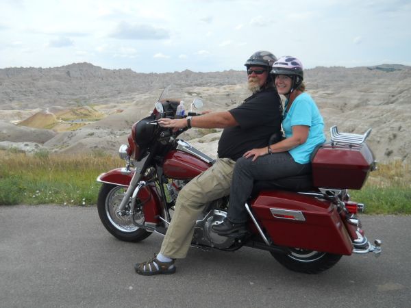 Me &amp; wife at the Badlands