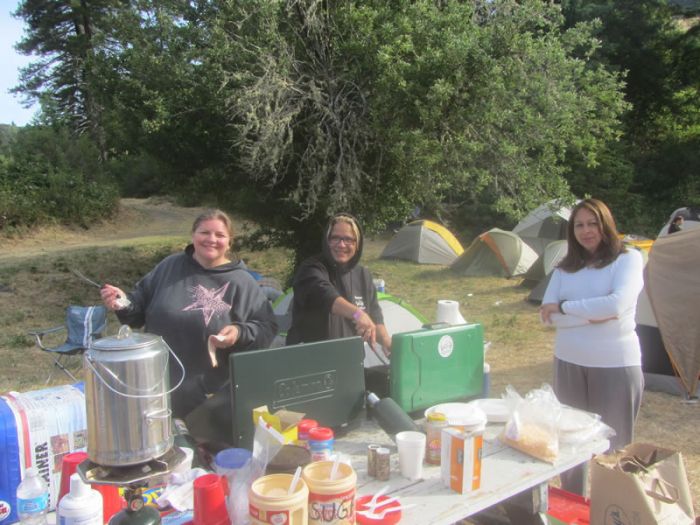 Breakfast at CycleFish Camp