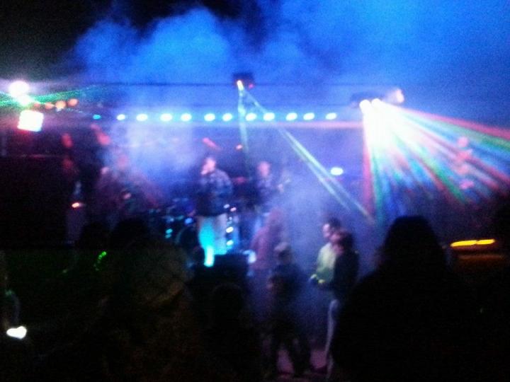 Lights n fog machines at event 