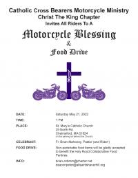 CCBMM Christ The King Bike Blessing & Food Drive