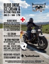 Blood Drive, Ice Cream & Indoor Poker Run