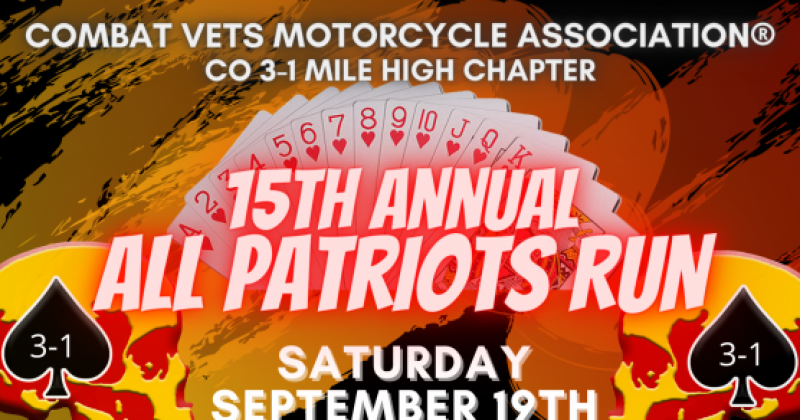 CVMA 3-1’s 15th Annual All Patriots Run