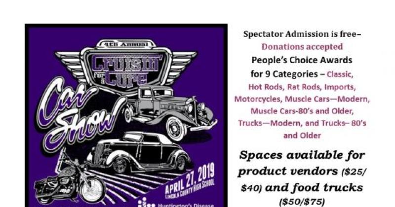 4th Annual Cruisin' For A Cure For Huntington's Disease