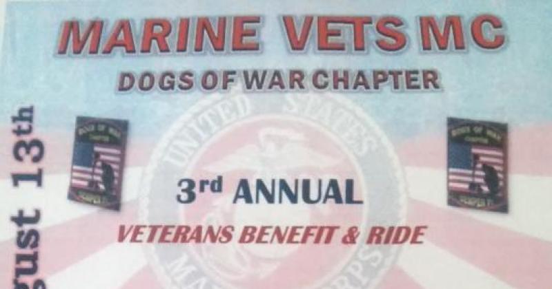 MARINE VETS MC-Dogs of War-Veterans Benefit & Ride