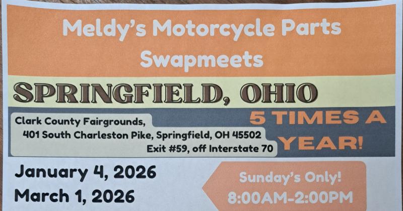 Meldy's Motorcycle Swap Meet's Springfield Ohio  