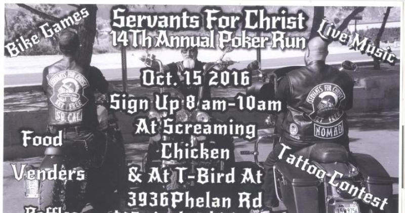2016   Servants for Christ 14th annual poker run
