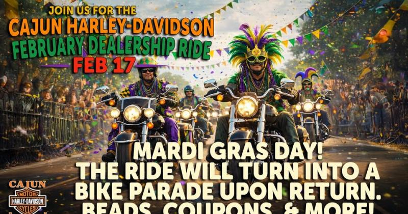 A Cajun Harley-Davidson Mardi Gras!