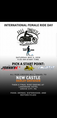 Full Throttle Sisterhood International Female Ride Day event