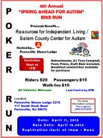 4th Annual Spring Ahead for Autism Bike Run