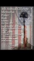 4th Annual Gillespie Memorial Poker Run