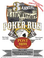 3rd Annual K-9 For Warriors Poker Run