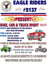 Bridgewater Eagle Riders # 2137 Car,Truck & Bike Night