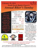 Annual South Peoria Baptist Church Biker Sunday