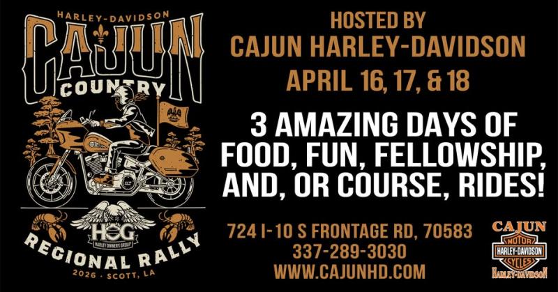 2026 Cajun Country Regional H.O.G. Rally