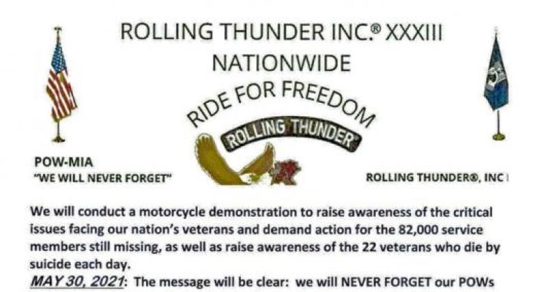 Rolling Thunder Ride for Freedom XXXIII, INDIANA