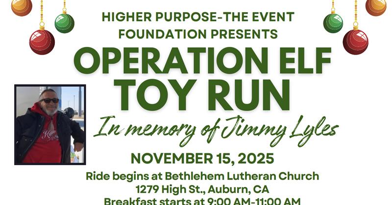 Operation Elf Toy Ride. In Memory of Jimmy Lyles
