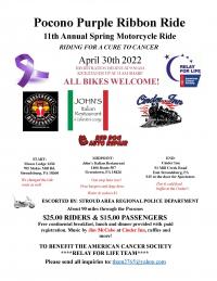 Pocono Purple Ribbon Ride