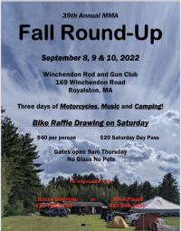 Massachusetts Motorcycle Association 2022 Fall Roundup