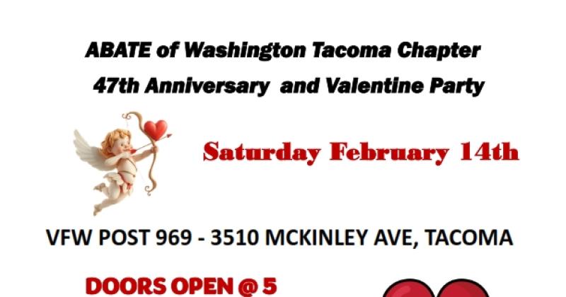 ABATE of WA- Tacoma Chapter's 47th Annual Valentine's Party