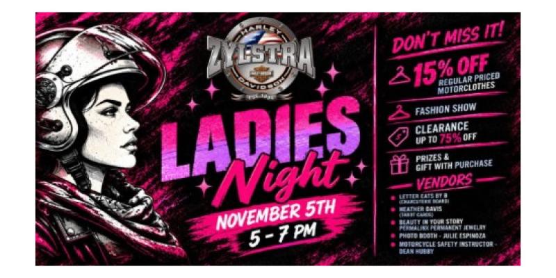Ladies Night at Zylstra Harley-Davidson