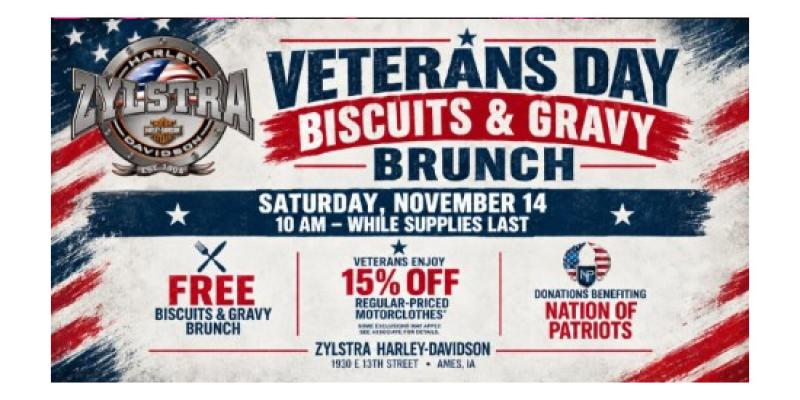 Veterans Day Biscuits & Gravy Brunch