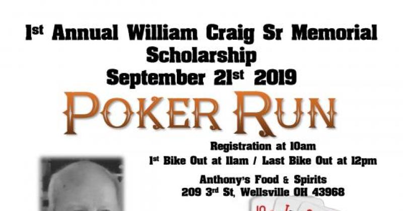 William Craig Sr Memorial Scholarship Poker Run