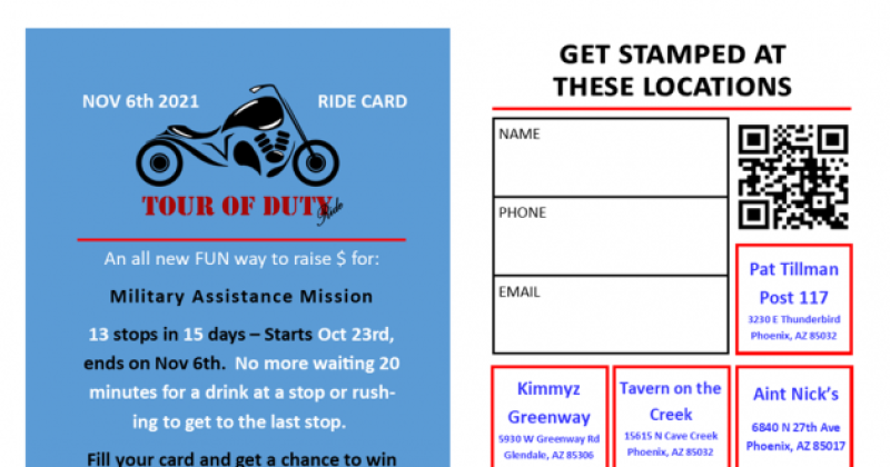 Annual Tour of Duty Ride