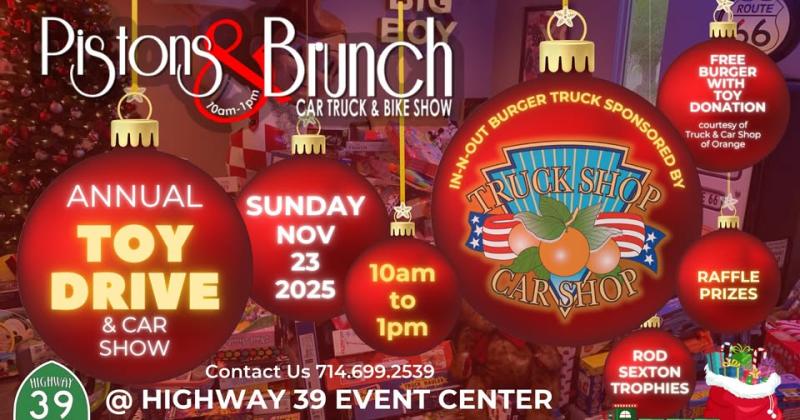 Pistons & Brunch Car & Motorcycle Show and Toy Drive