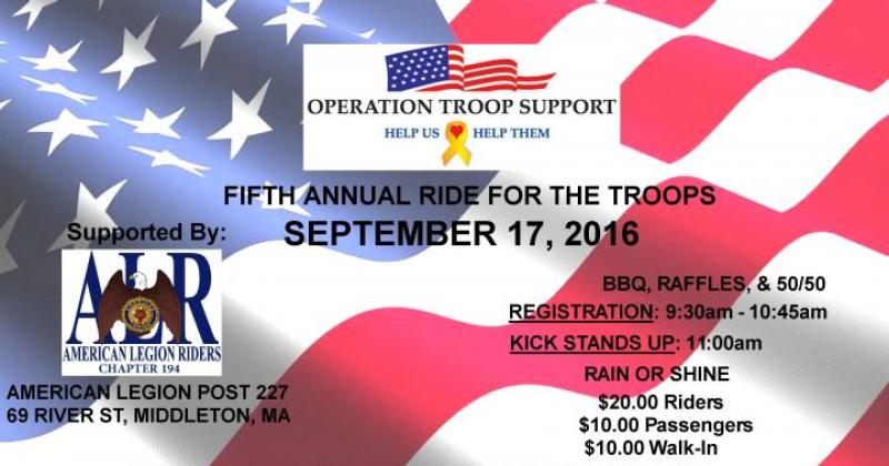 5th Annual Ride for the Troops