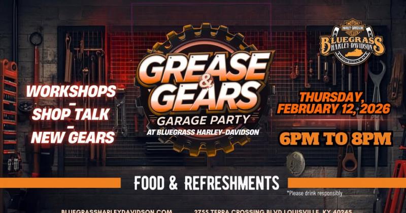 Grease & Gear Garage Party at Bluegrass Harley-Davidson