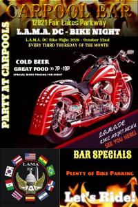 Latin American Motorcycle Association of Washington DC Bike Night