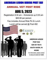 Vet fest motorcyle ride