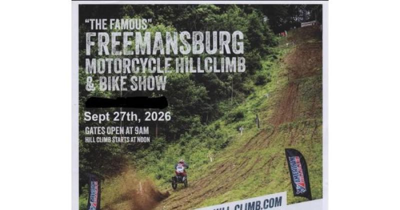 Freemansburg Motorcycle Hill Climb & Bike Show!