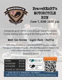 BraveHEARTs Spring Motorcycle Run 2025