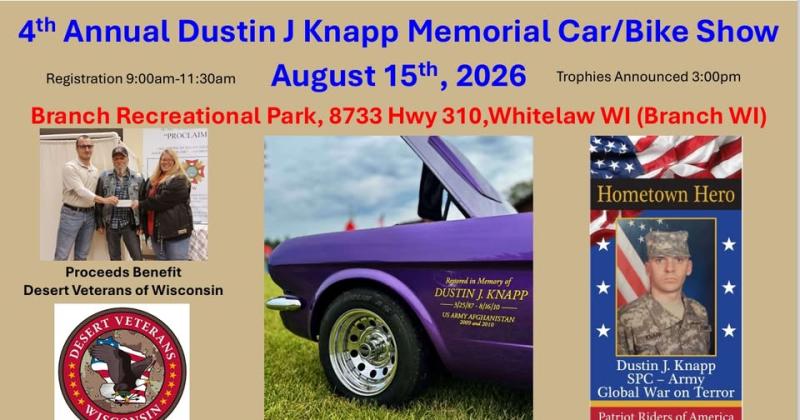 4th Annual Dustin J Knapp Memorial Car & Bike Show