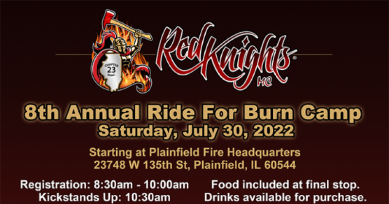 Red Knights IL 23 8th Annual Ride For Burn Camp