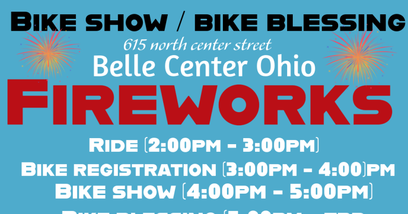 Fireworks bike show / bike blessing