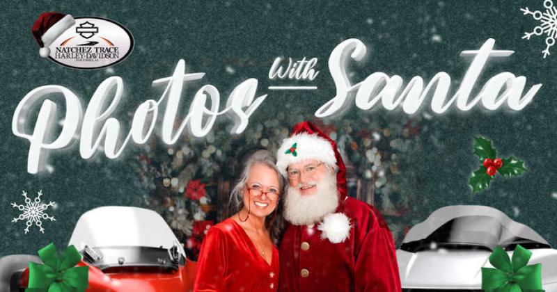 Photos with Santa at Natchez Trace Harley