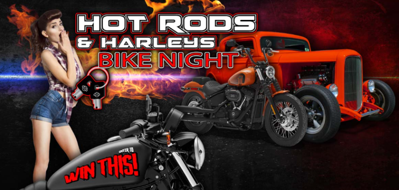 Hot Rods & Harleys Bike Night