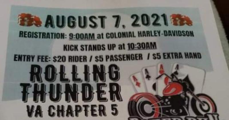 Rolling Thunder VA Chapter 5 Poker Run