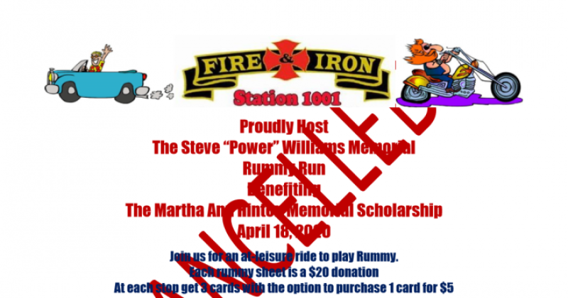 Steve "Power" Williams Memorial Rummy Run **CANCELED**