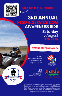 3rd Annual PTSD & Service Dog Awareness Ride