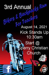 3rd Annual Bikers & Backpacks Run for Teachers