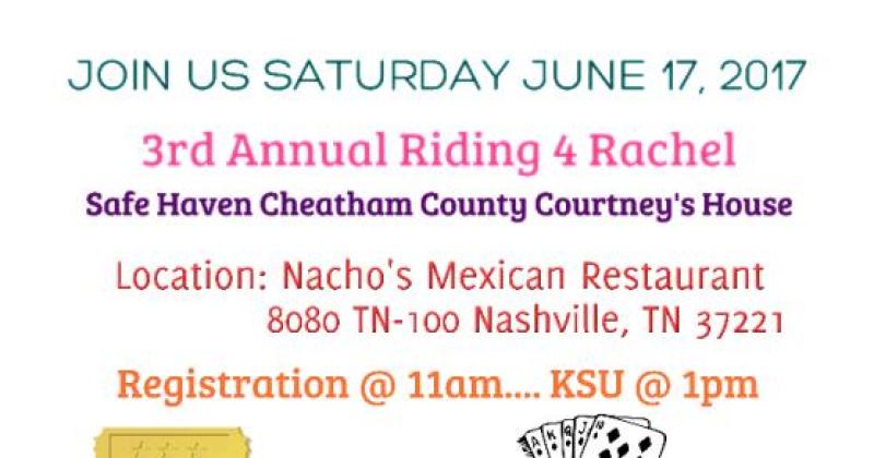 3rd Annual Riding 4 Rachel 