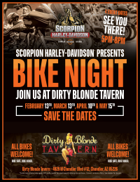 Bike Night at the Dirty Blonde Tavern